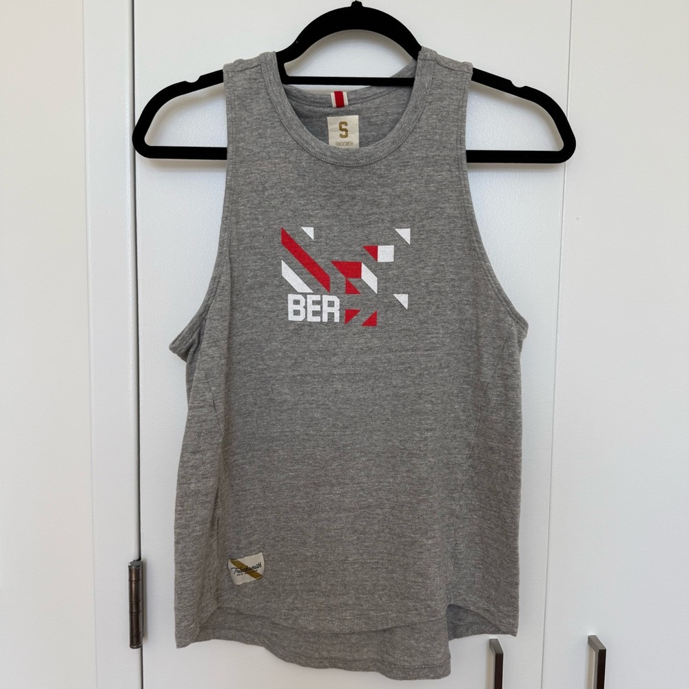New - Tracksmith Grayboy Tank in Size S, Berlin Marathon Design